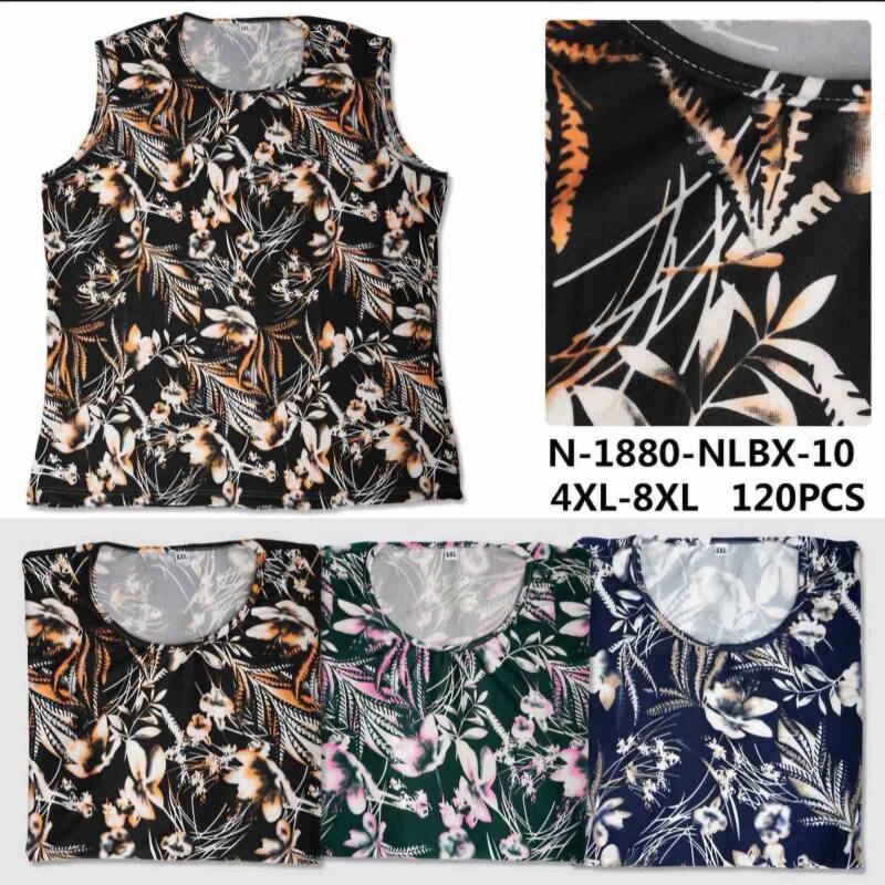 Bluzki damskie Roz 4XL-8XL, Mix Kolor Paczka 12 szt
